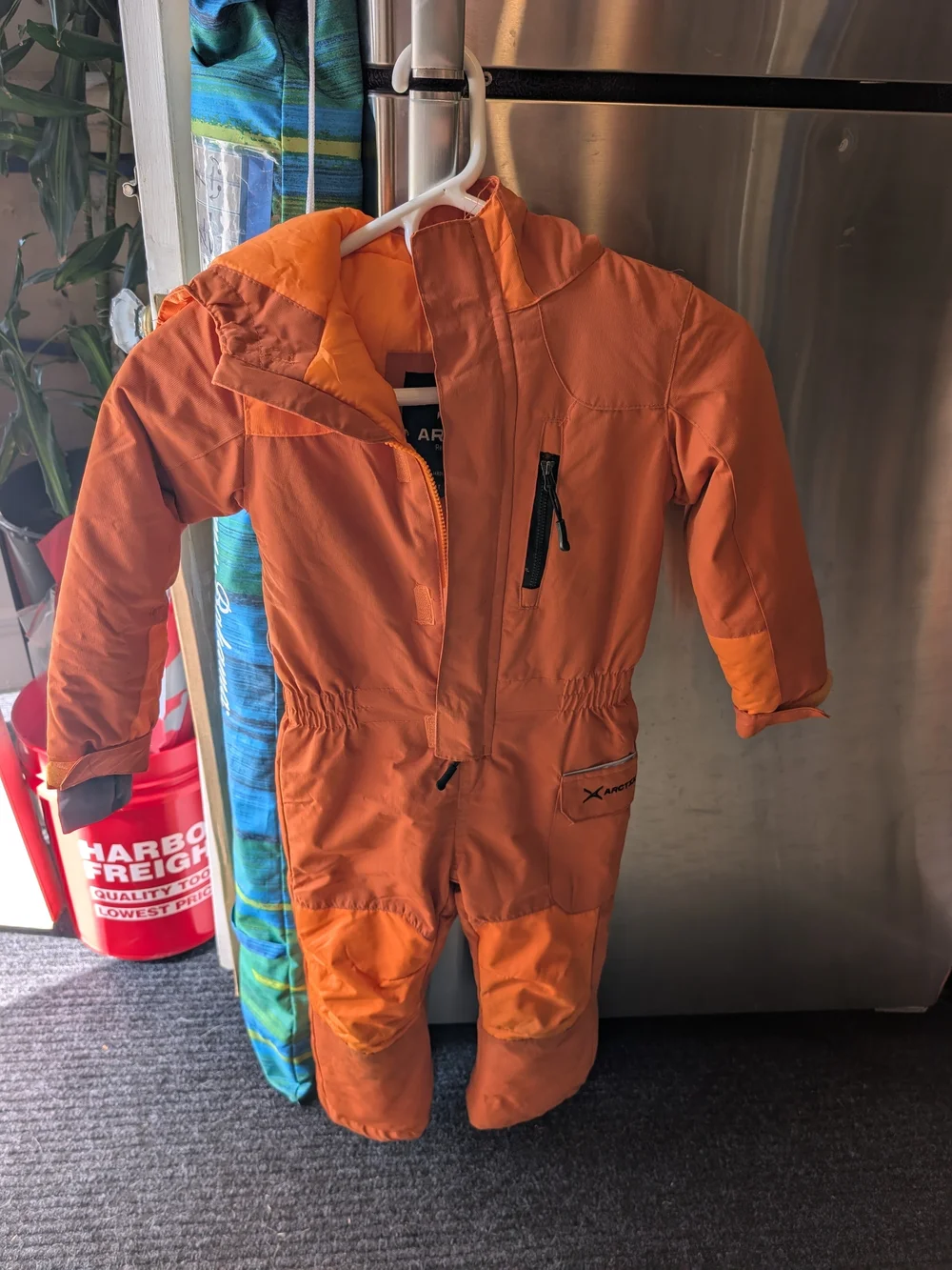 Arctix Kids Orange Hooded Insulated Snow Romper